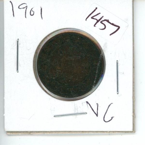 1901 Canadian 1 Cent Coin