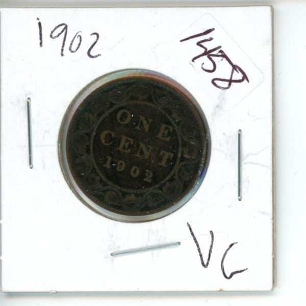 1902 Canadian 1 Cent Coin