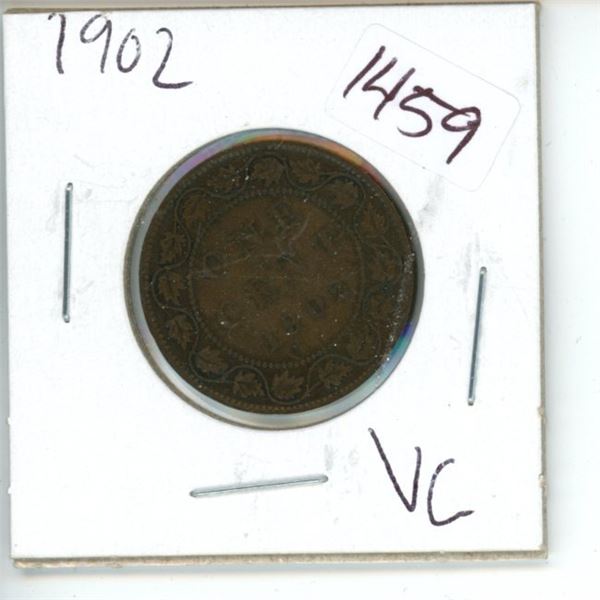 1902 Canadian 1 Cent Coin
