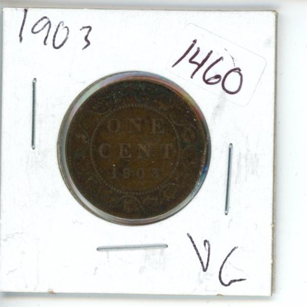 1903 Canadian 1 Cent Coin
