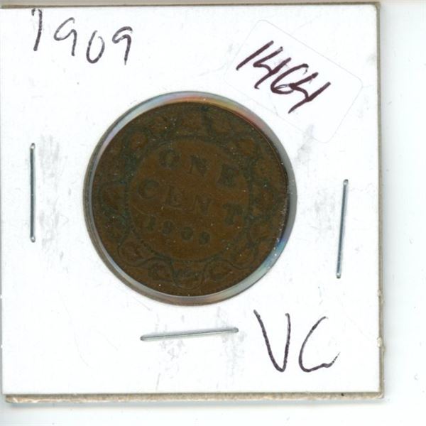 1909 Canadian 1 Cent Coin