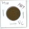 Image 1 : 1910 Canadian 1 Cent Coin