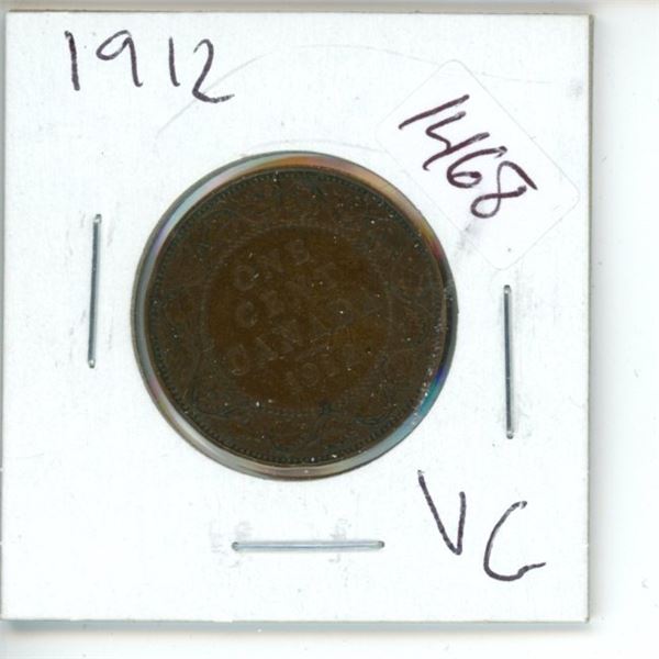 1912 Canadian 1 Cent Coin