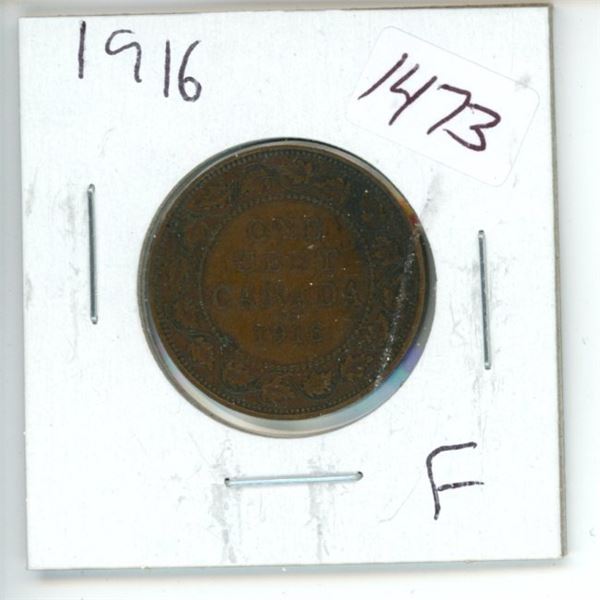 1916 Canadian 1 Cent Coin