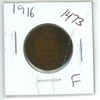 Image 1 : 1916 Canadian 1 Cent Coin