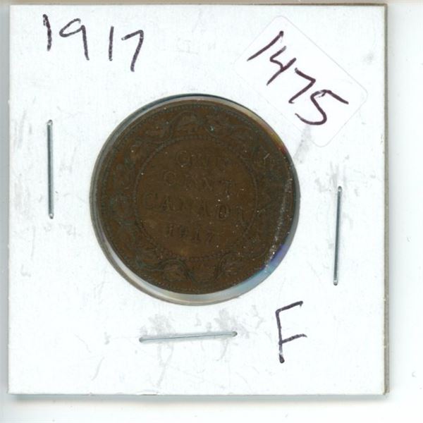 1917 Canadian 1 Cent Coin