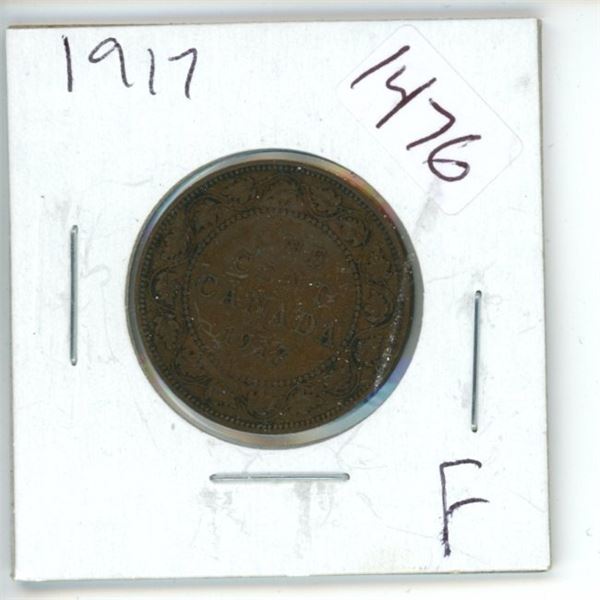 1917 Canadian 1 Cent Coin