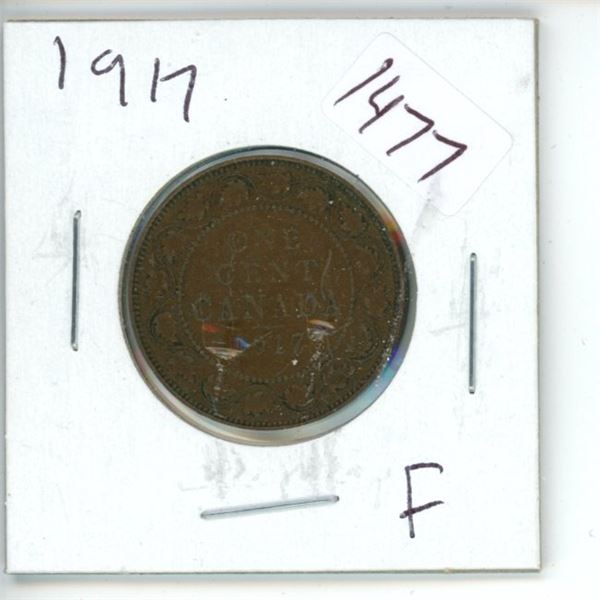 1917 Canadian 1 Cent Coin