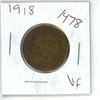 Image 1 : 1918 Canadian 1 Cent Coin