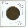 Image 1 : 1920 Canadian 1 Cent Coin