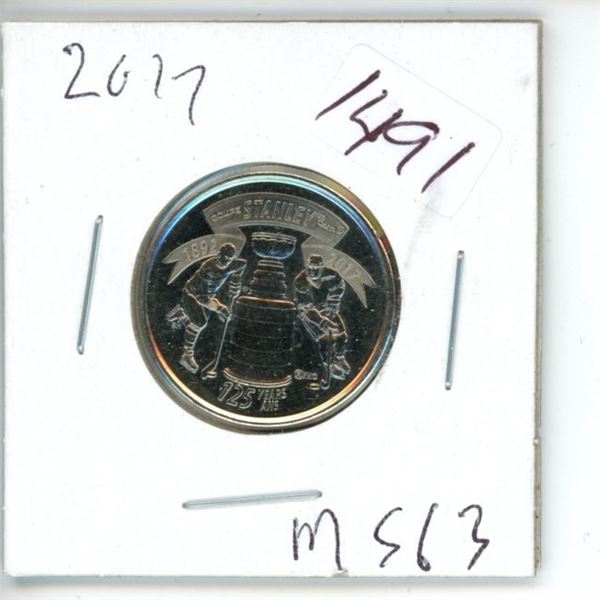 2015 Canadian 25 Cent Commemorative Coin - Stanley Cup