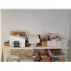 Image 2 : CONTENTS OF SHIPPING CORNER INCLUDING 3 TIER ADJUSTABLE SHELF, 3 PAPER ROLL DISPENSERS WITH PAPER,