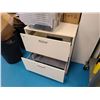 Image 2 : WHITE 2 DRAWER 33"W X 17"D X 37"H LATERAL FLOATING FILE CABINET