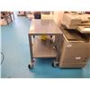 Image 2 : GREY METAL HEAVY DUTY ULINE 36"W X 24"D X 37"H MOBILE 2 TIER WORK TABLE