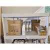 Image 2 : 5 TIER PLASTIC STORAGE SHELF WITH ASSORTED PROMOTIONAL PRINTING PRODUCTS