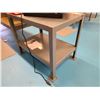 Image 2 : GREY ULINE 2 TIER 36"W X 24"D X 30"H HEAVY DUTY EQUIPMENT STAND
