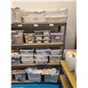 Image 2 : GREY ULINE 4 TIER 96"W X 24"D X 72"H ADJUSTABLE SHELVING UNIT WITH ART SUPPLY CONTENTS