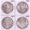 Image 1 : Lot of (4) 1889 $1 Morgan Silver Dollar Coins