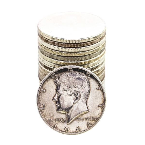 Roll of (20) 1964 Kennedy Half Dollar Coins