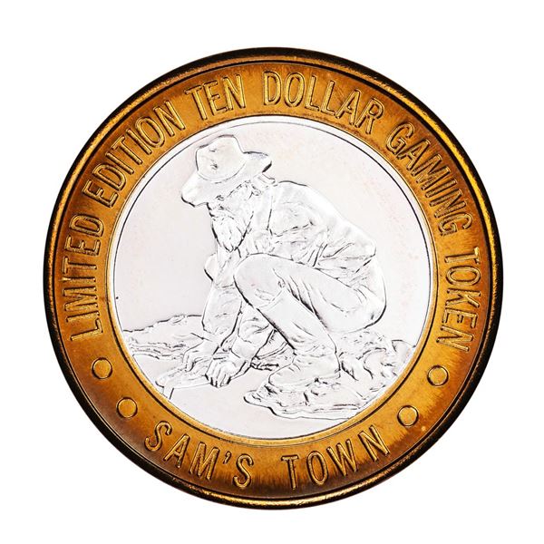 .999 Silver Sam's Town Las Vegas, Nevada $10 Limited Edition Casino Gaming Token