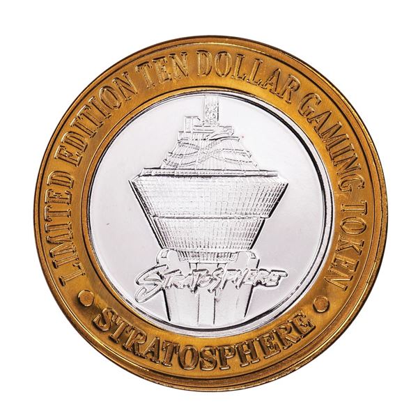 .999 Silver Stratosphere Las Vegas, Nevada $10 Casino Limited Edition Gaming Token