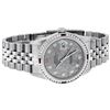 Image 4 : Rolex Men's Stainless Steel Diamond & Ruby Oyster Perpetual Datejust Wristwatch