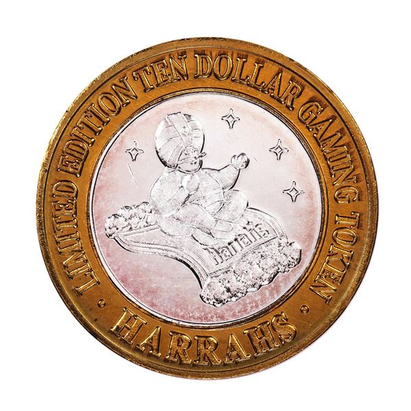 .999 Silver Harrah's Lake Tahoe, Nevada $10 Casino Limited Edition Gaming Token