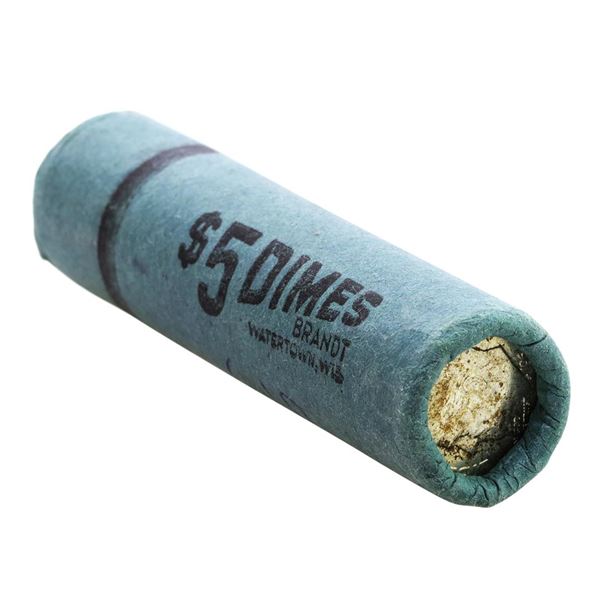 Original Bank Roll of (50) Brilliant Uncirculated 1961-D Roosevelt Dime Coins