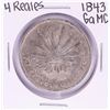 Image 1 : 1843 GaMC Mexico 4 Reales Silver Coin