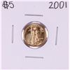 Image 1 : 2001 $5 American Eagle Gold Coin