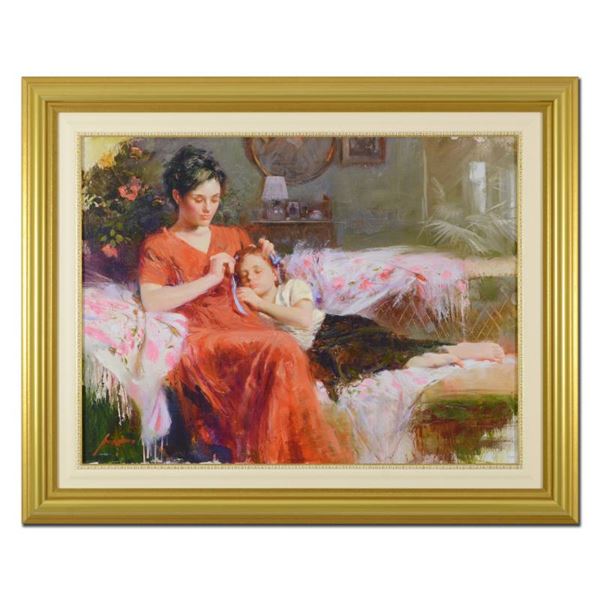 Pino (1939-2010) "Sweet Love" Limited Edition Giclee on Canvas