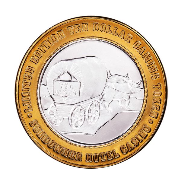.999 Silver Sundowner Hotel Casino Reno, NV $10 Casino Limited Edition Gaming Token