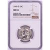 Image 1 : 1949-D Washington Quarter Coin NGC MS65