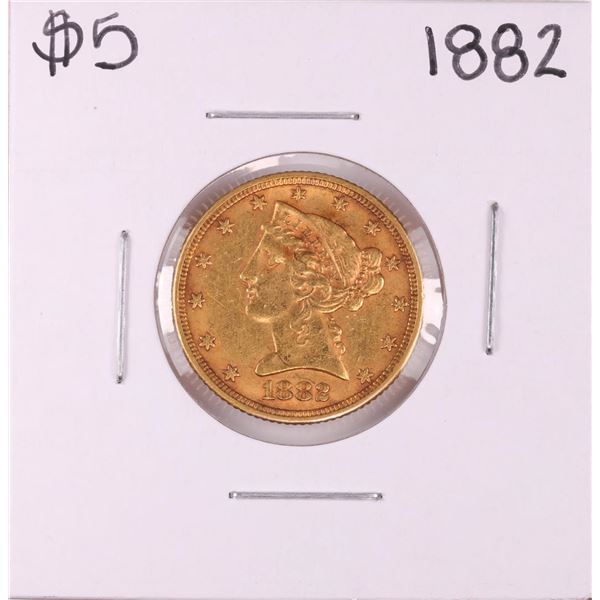 1882 $5 Liberty Head Half Eagle Gold Coin