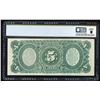 Image 2 : 1869 $5 Rainbow Woodchopper Legal Tender Note Fr.64 PCGS Gem Uncirculated 65PPQ