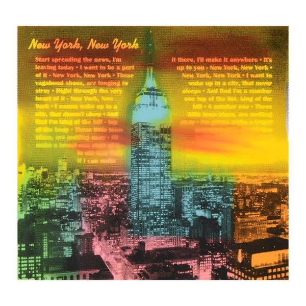 "Ringo" Daniel Funes "New York, New York" Original Mixed Media on Canvas