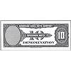 Image 2 : 1929 Ten Unit American Bank Note Company Test Note