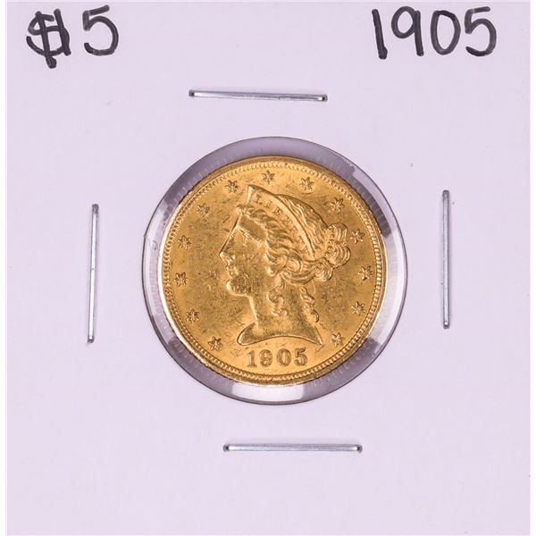 1905 $5 Liberty Head Half Eagle Gold Coin
