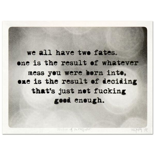 Padhia Avocado "Two Fates" Limited Edition Mixed Media on Paper