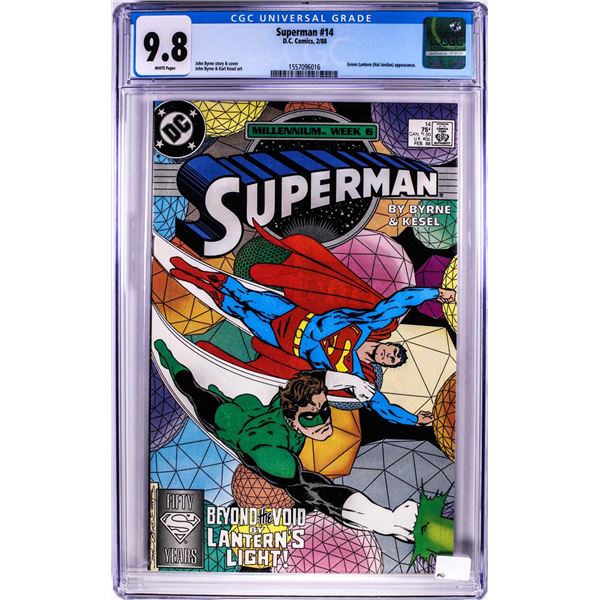 D.C. Comics Superman Comic Book #14 2/88 CGC 9.8