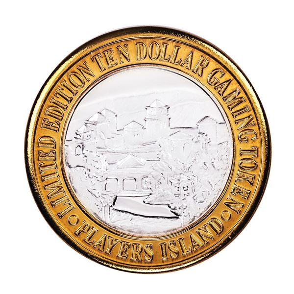 .999 Fine Silver Players Island Casino $10 Casino Limited Edition Gaming Token
