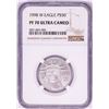 Image 1 : 1998-W $50 Proof American Platinum Eagle Coin PCGS PF70 Ultra Cameo