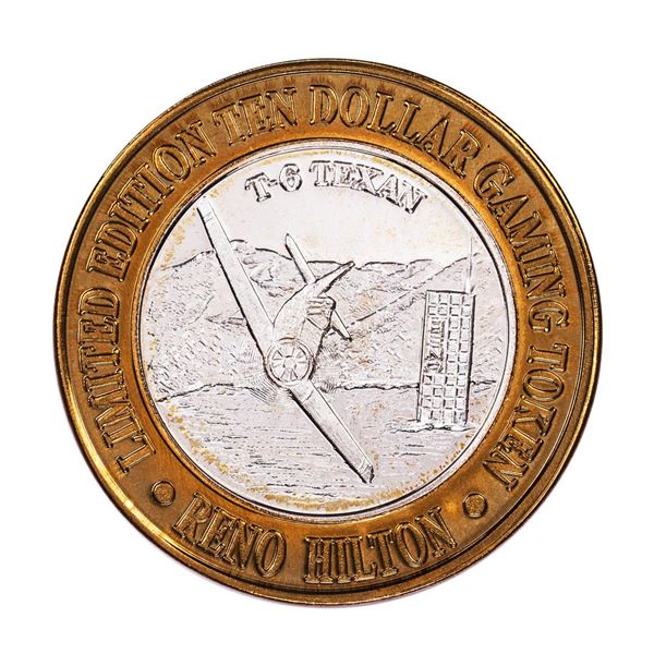 .999 Silver Hilton Reno, Nevada $10 Casino Limited Edition Gaming Token