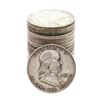 Image 1 : Roll of (20) Mixed Date Franklin Half Dollar Coins
