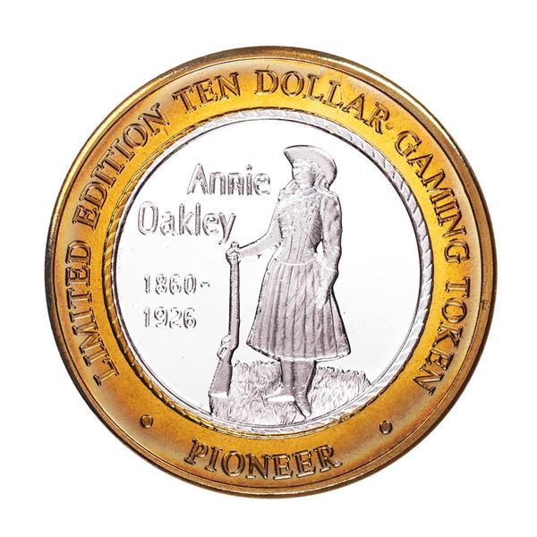 .999 Fine Silver Pioneer Laughlin, Nevada $10 Limited Edition Gaming Token