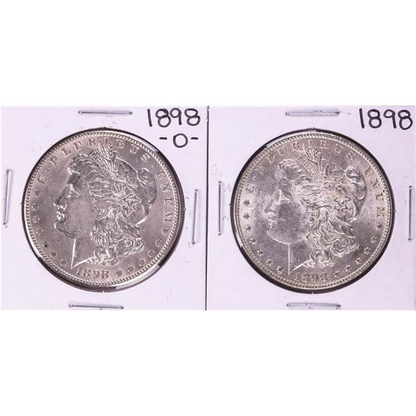 Lot of 1898 & 1898-O $1 Morgan Silver Dollar Coins