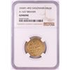 Image 1 : AH451-492 Ghaznavid Dinar A-1637 Ibrahim Gold Coin NGC Genuine