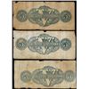 Image 2 : Lot of (3) 1863 $5 The State of Louisiana Baton Rouge, LA Obsolete Banknotes