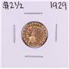 Image 1 : 1929 $2 1/2 Indian Head Quarter Eagle Gold Coin