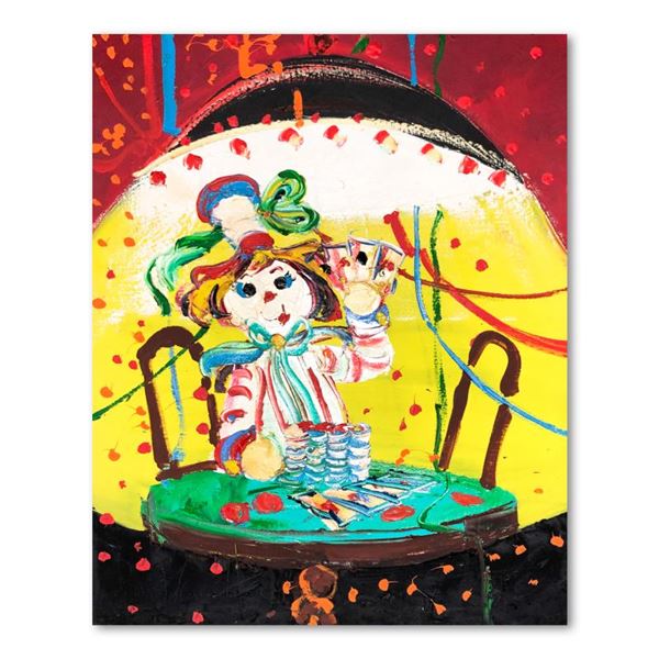 Henrie (1932-1999) "Poker Face" Original Oil on Canvas